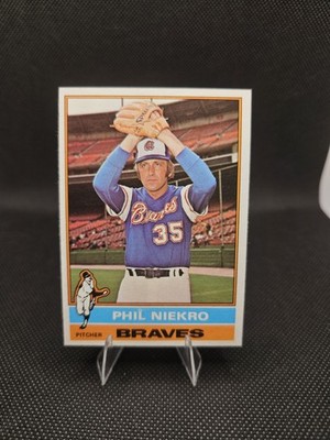 1976 PHIL NIEKRO#435 TOPPS..Ai App Graded At 8..with Three 9s!!..PRISTINE!!