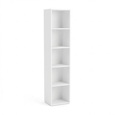 Libreria Scaffale 5 Vani Mobile Soggiorno Ufficio Casa 30x24x132 Cm