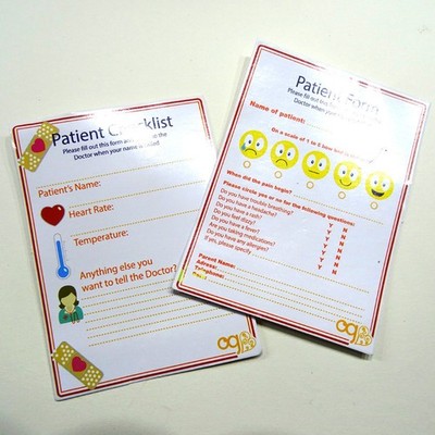 UNSERE GENERATION Puppenzubehör KRANKENHAUS Patienten Checkliste & Formular für MEGAN