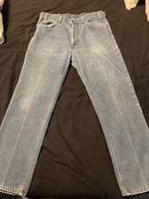 Levis 509 0917 Jeans Mens 36x30 Blue Orange Tab Straight USA 70s 80s VINTAGE