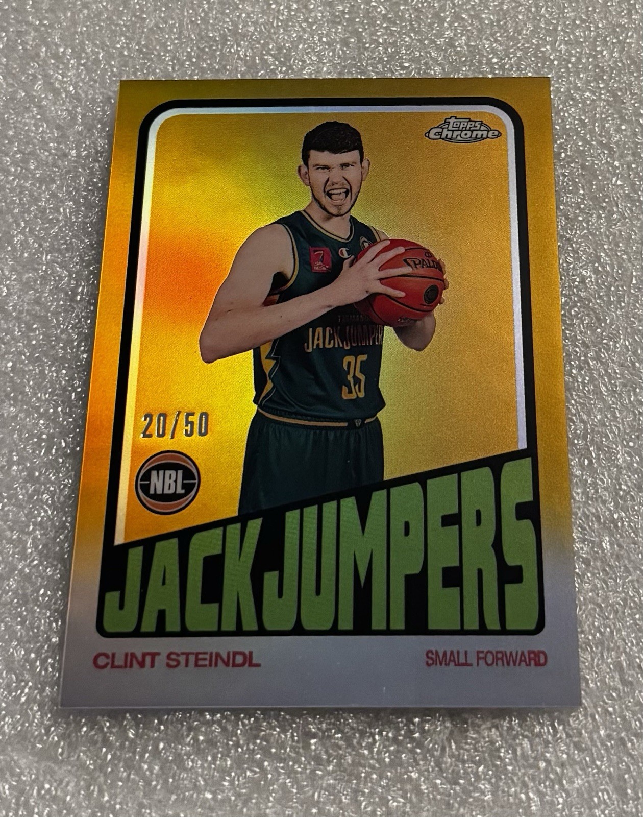CLINT STEINDL 2022-23 Topps NBL Chrome GOLD REFRACTOR #20/50 1972 Throwback