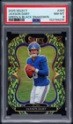 2025 PANINI SELECT GREEN & BLACK SNAKE #393 JAXSON DART ROOKIE RC 2/2 PSA 8