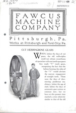1922 Fawcus Machine Company Cut Herringbone Gears Advertising Brochure