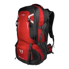 OcioDual Zaino Trekking 60 Litri Rosso Zaino Montagna Leggero Impermeabile