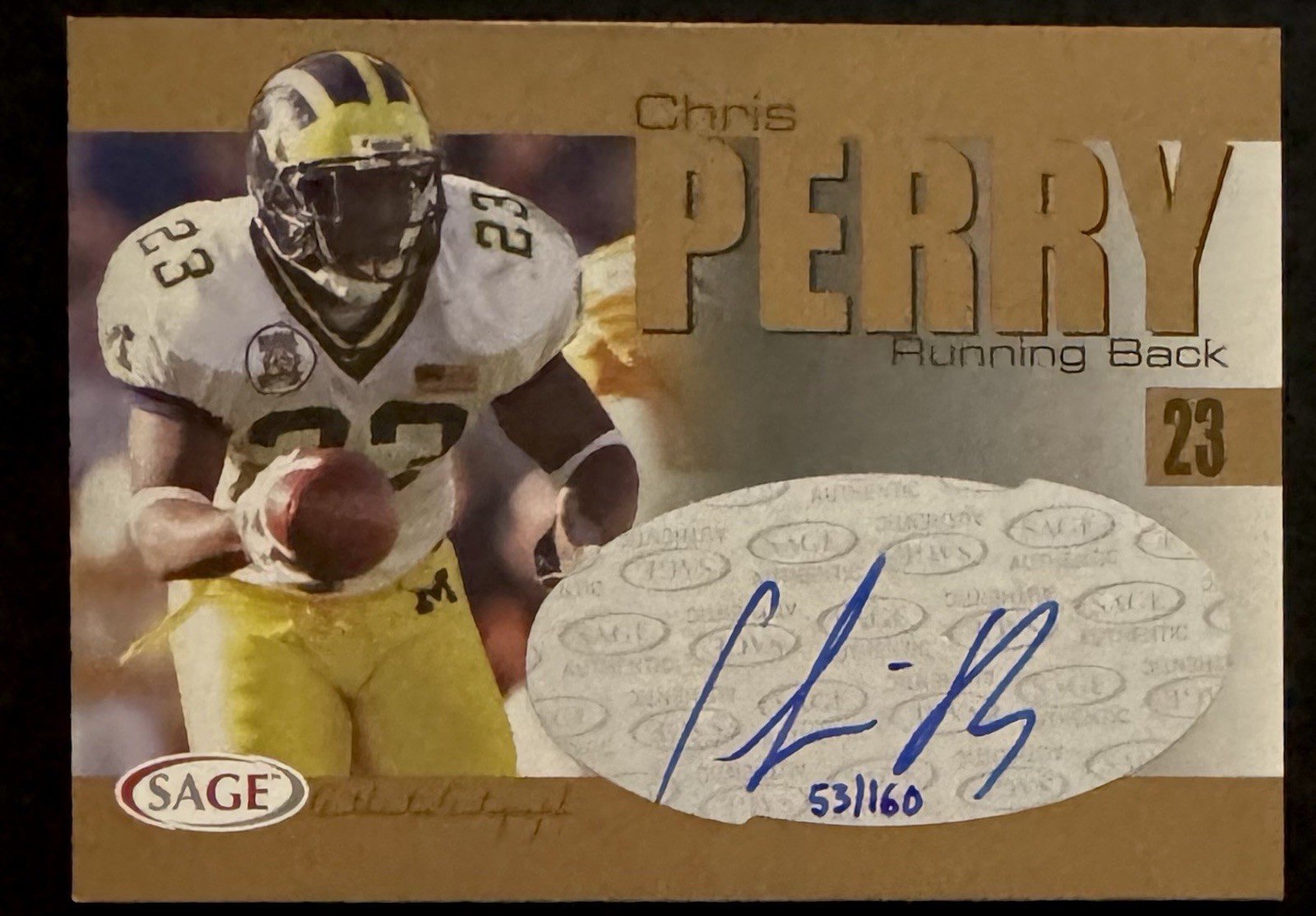 Chris Perry SA-GE Autographs #A29 Gold