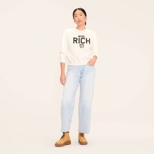 Women's Graphic Print Pullover Sweatshirt - Woolrich Cream XL