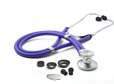 ADC Sprague Stethoscope w eartips + bell chestpieces LAVENDER - Model 641~