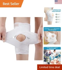 Breathable Knee Support Brace with Side Stabilizers for Active Recovery - Medium