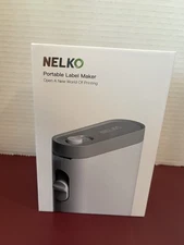 Nelko P21-A Bluetooth Mini Label Printer with Tape for Storage & Office