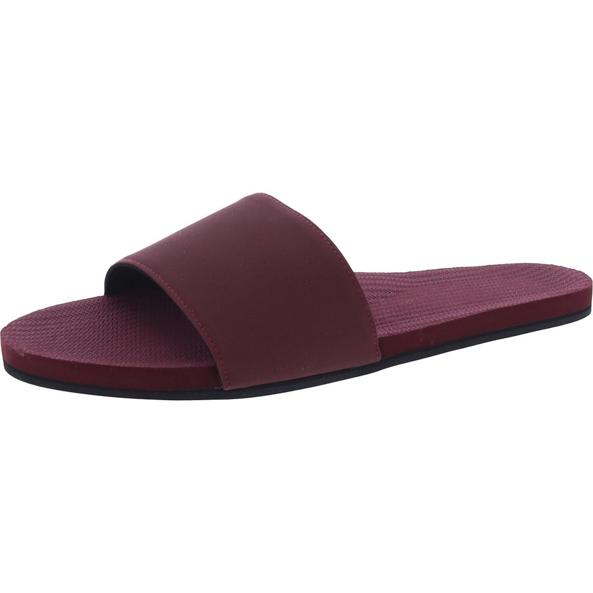 Женские босоножки Indosole Slide Red на плоской подошве, размер 10-11, средний (B, M) BHFO 5972
