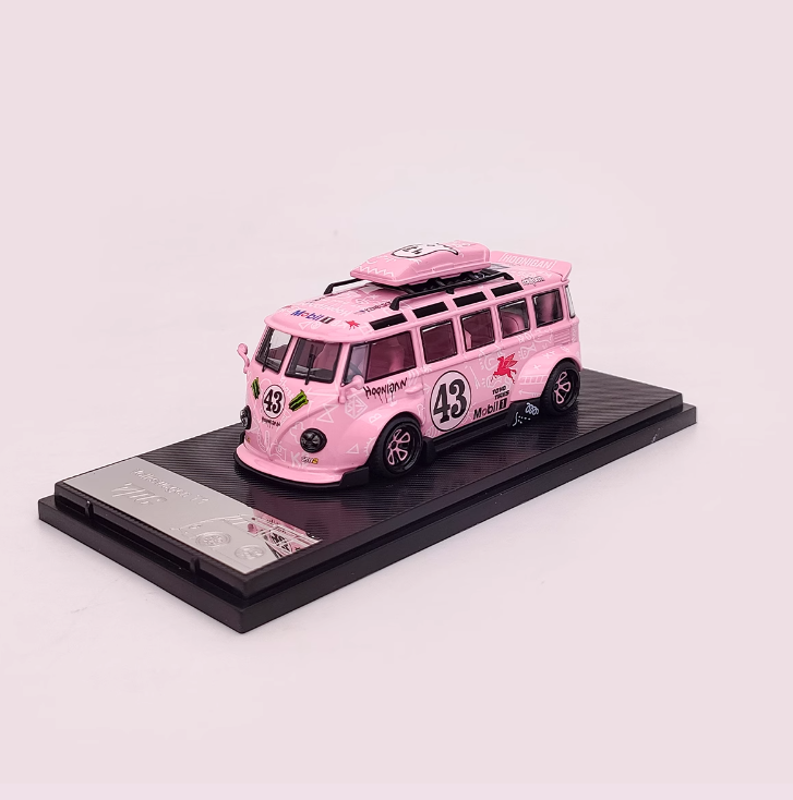 TPC 1:64 Volkswagen T1 van Kombi wide-body 43# Hoonigan pink alloy