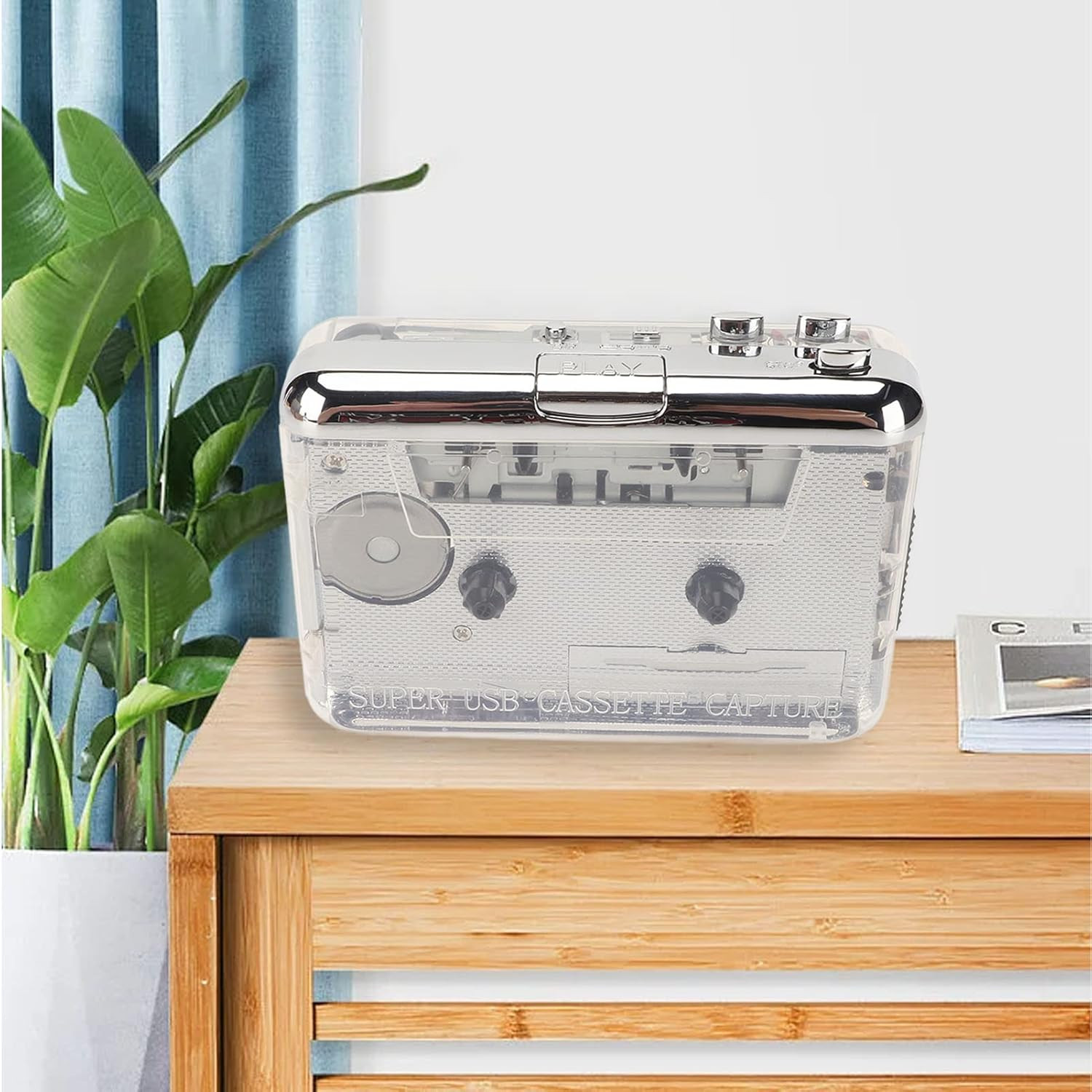 Cassette to MP3 Converter USB C - Digitalizza Audio Analogico Retrò - 4