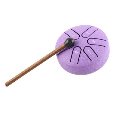 Purple Handpan Drum Professional Mini 6 Note Worry Free Tongue Drum Percussion I