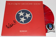 KETCH SECOR SIGNED OLD CROW MEDICINE SHOW 'REMEDY' VINYL RECORD LP BECKETT COA