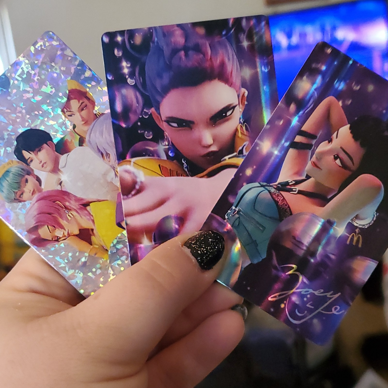 McDonald's x Netflix KPop Demon Hunters Hologram Trading Card Lot 3 (2025)