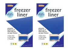 4x Freezer Drawer Shelf Defrost Liners Mats - Prevents Build Up Ice & Frost 