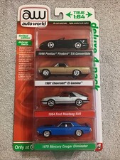 2022 Auto World Deluxe 4 Pack R2VA - Firebird El camino Mustang Cougar