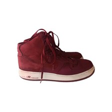NIKE AIR FORCE 1 HIGH PREMIUM TEAM RED-WHITE SZ 12"RARE 2011" 386161-601