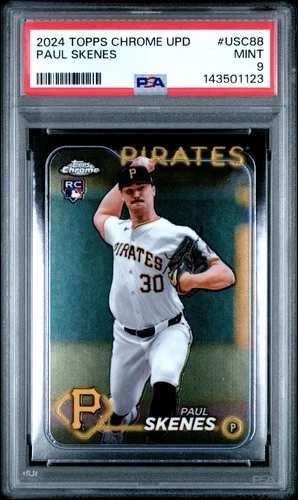 Paul Skenes - 2024 Topps Chrome Update Series #USC88  (RC) - PSA 9