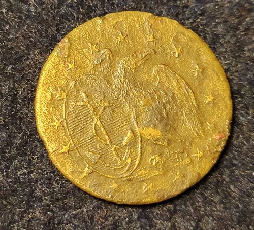 PRE WAR OF 1812 / PRE CIVIL WAR 1 PIECE US NAVY OFFICER BUTTON ALBERTS# NA-9-TY