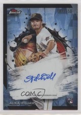 2024 Topps Finest Sky Blue Refractor 87/150 Alika Williams #FA-AW Auto 02le