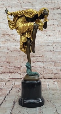 Bronze Ankara Dancer Figurine Handmade Hot Cast Marble Collectible Artwork Deal