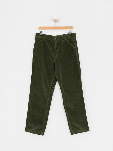 Men Carhartt WIP Trousers Green Velvet 28