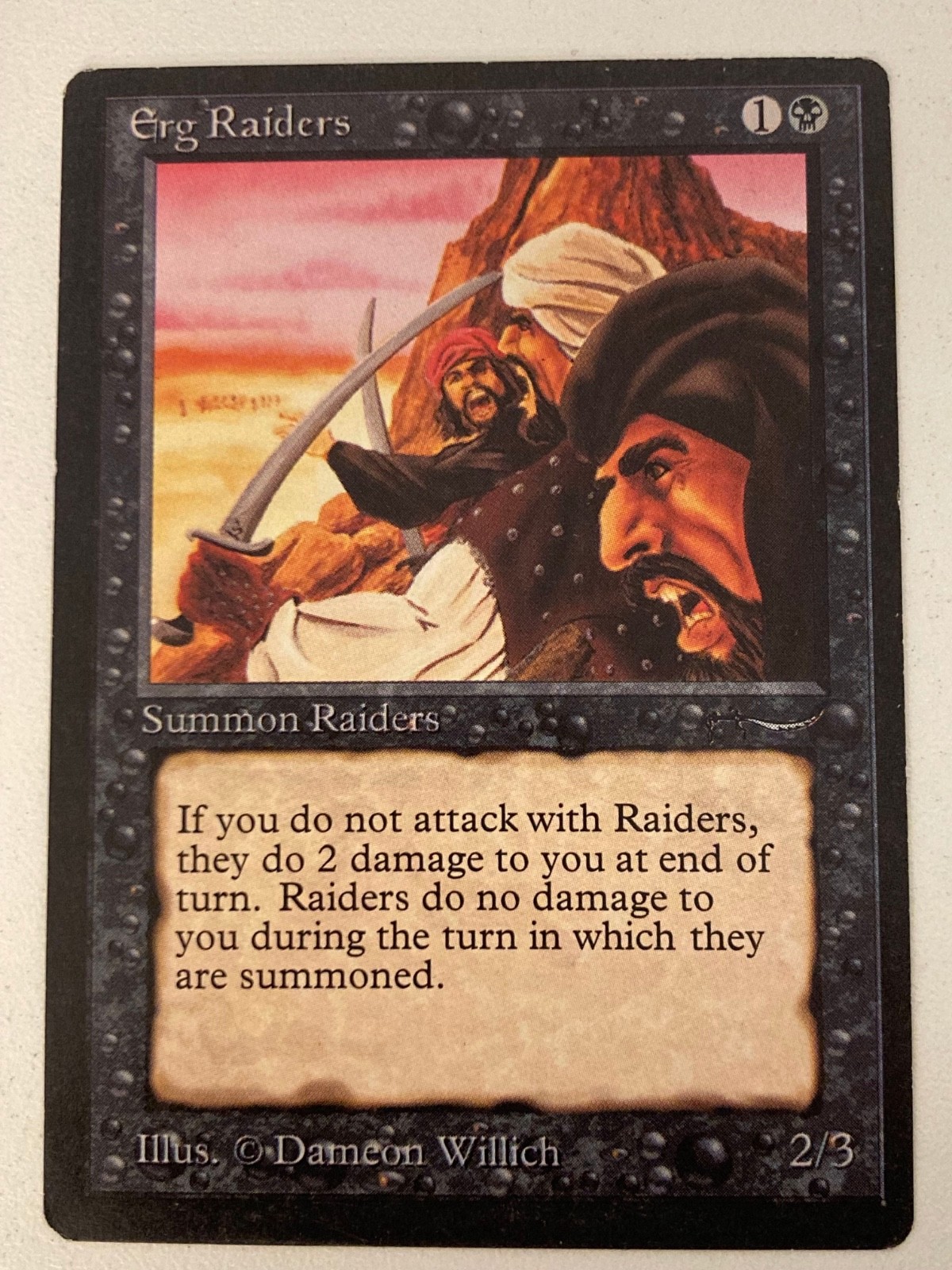 Magic the Gathering MTG Arabian Nights Erg Raiders Light LP  (Beta Bob)