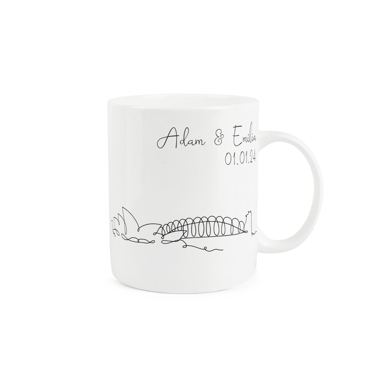 Personalised Sydney City Skyline Souvenir Landmark Buildings China Mug Gift