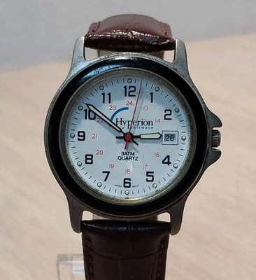 Hyperion Software Mens Wrist Watch 3ATM Water Resistant Stainless Steel 35mm
