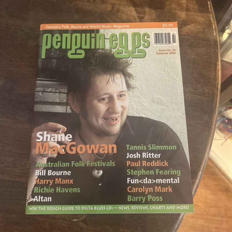 Penguin Eggs Magazine Featuring Shane McGowan Poques Issue 14 2002