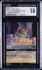 2023 DISNEY LORCANA RISE OF THE FLOODBORN BEAST - TRAGIC HERO CGC 10 GEM MINT