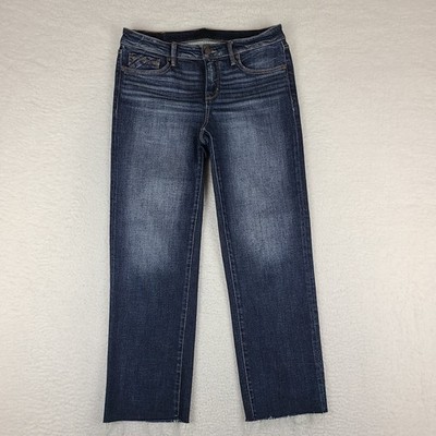 Buckle Black Jeans Womens 28x28 Blue Cropped Straight Fit No. 53 Dark Wash Denim