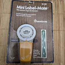 Vintage New Old Stock Denison Mini "Dymo" Type Label Maker 4"