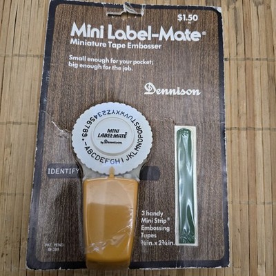 Vintage New Old Stock Denison Mini ''Dymo'' Type Label Maker 4''