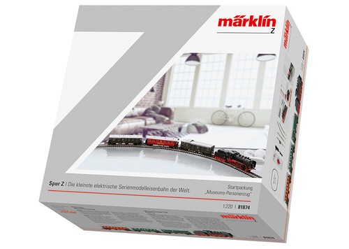 Marklin 81874 Z Museum Passenger Train Starter Set w/Class 24 Steam Locomotive