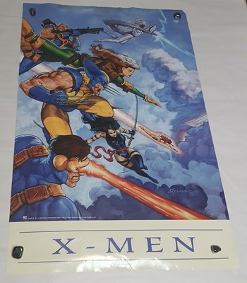 Vintage X-Men 1995 Poster #198 Rare Marvel Promo Poster Rogue