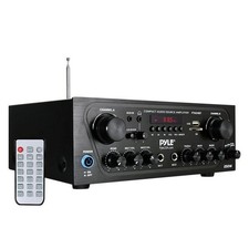 Pyle Amplifier Stereo Receiver Bluetooth Home Audio 250 Watt 2 Channel Amplifier