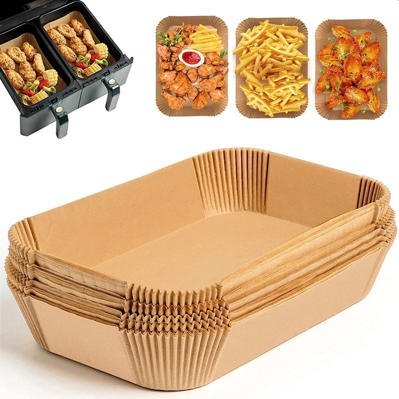 Disposable Air Fryer Paper Liners Non Stick Oilproof Baking BBQ Mat