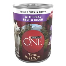 Purina One True Instinct Wet Dog Food Real Beef & Salmon 13 oz Can, Pack of 1 22.14 per gallon