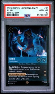 ディズニー　ロルカナ　スカー　PSA10 Lorcana Psa 10 | eBay
