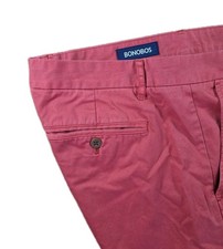 BONOBOS Men's Slim Tailored Flat Front Chino SALMON Pants SIZE 36X32 31 EUC
