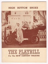 Phil Silvers "HIGH BUTTON SHOES" Nanette Fabray 1947 Broadway Opening Playbill