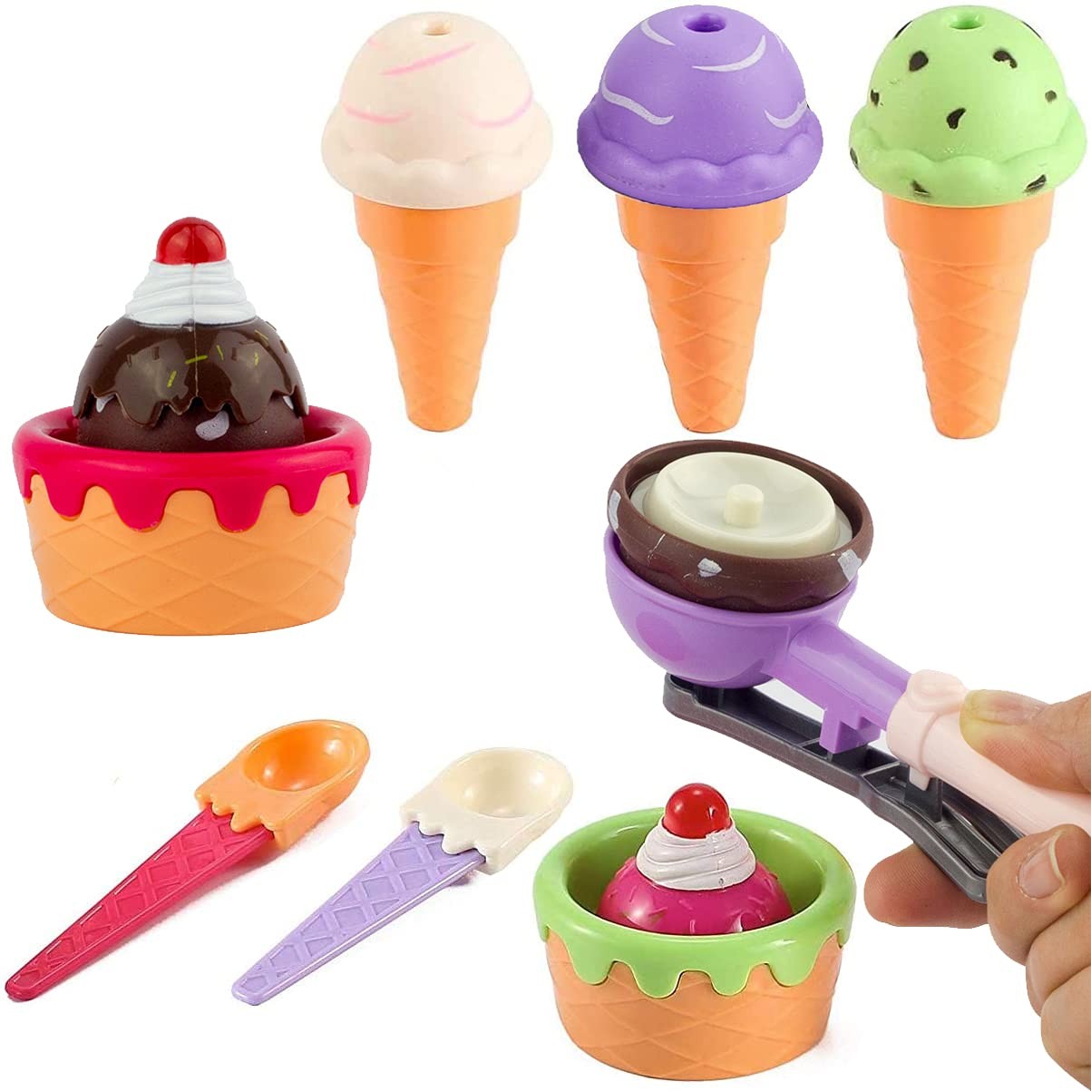 Ice Cream Set - Pretend Play Sweet Treats Ice Cream Parlour 