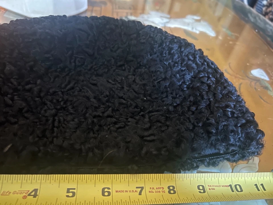 De Colección Años 60 Negro Persa Cordero Sombrero Ruso Cosaco Cálido Acogedor Invierno Sombrero M Foto 4 de 4