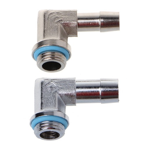 Water Pipe Connector 90° Elbow for Computer Water Cooler Pipe Connecting - Afbeelding 3 van 10