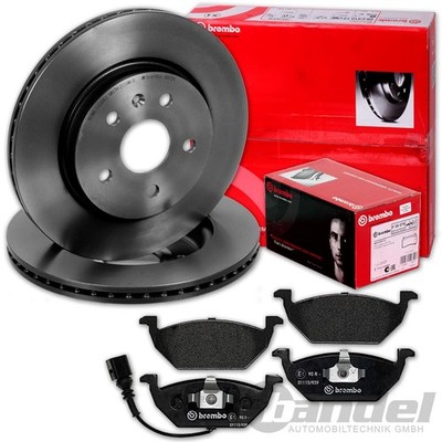 brembo BREMSSCHEIBEN + BELÄGE VORNE für VW GOLF 4 POLO 9N AUDI A3 IBIZA FABIA