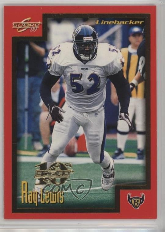1999 Score 10th Anniversary Showcase 1472/1989 Ray Lewis #142 HOF 0v0