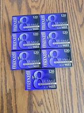 7 NEW Maxell XR-metal 120 hi8 tapes, FREE shipping