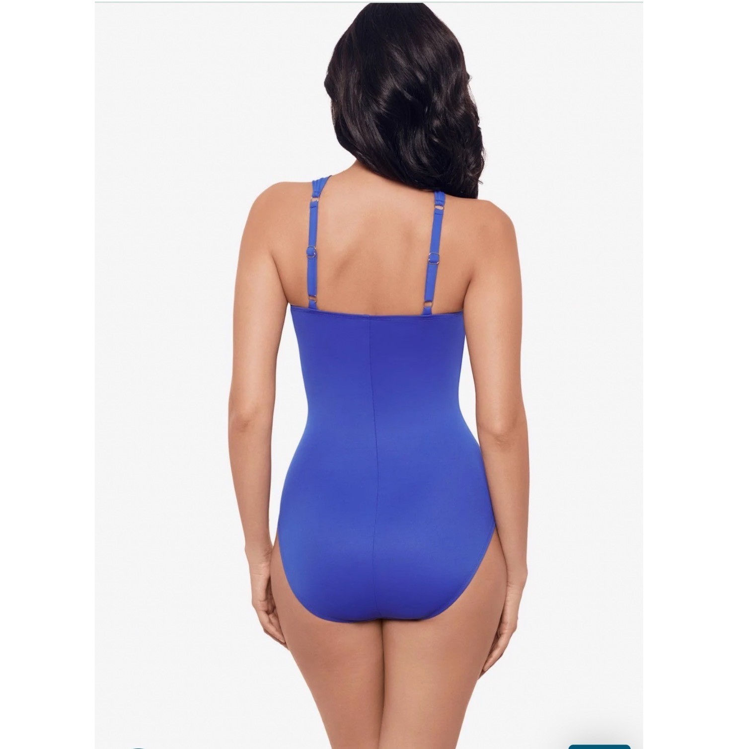 Miraclesuit Europa One Piece Swimsuit Delphine Blue Asymmetrical Halter 12 image 2